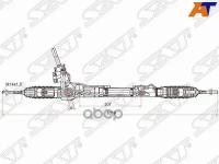 Рейка Рулевая Nissan Terrano 14-/Renault Duster 10-/Kaptur 16- Lhd Sat арт. ST-490012993R