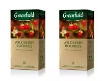 Чай травяной в пакетиках Greenfield Wildberry Rooibos, 25*1,5 г (комплект 2 шт.) 6013904