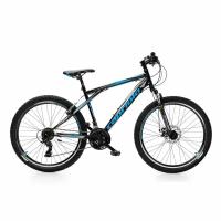 Велосипед Capriolo MTB Adrenalin 26" (2023) (Велосипед CAPRIOLO MTB ADRENALIN, рама сталь 18'', колёса 26'' (чёрный-синий), 921442-18)