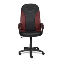 Кресло компьютерное TetChair TWISTER, экокожа, черный/бордовый