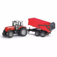 Трактор Bruder Massey Ferguson с прицепом-самосвалом