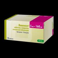 Вамлосет таблетки покрыт.плен.об. 5 мг+160 мг 90 шт