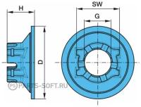 BPW 0326646020 Гайка ступичная