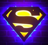 Светильник знак Супермена - Superman lamp