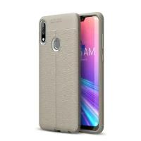 Чехол-накладка Litchi Grain для Asus Zenfone Max Pro (M2) ZB631KL (серый)