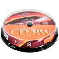 Диски VS CD-RW 700 Мб, 12x, Cake (10 шт.) (VSCDRWCB1001)