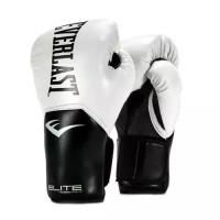 Боксерские перчатки Everlast Elite Pro Style белые (Унции-14 унц)