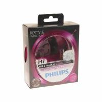 Автолампа H7 (55) PX26d+60% COLOR VISION PURPLE 3350K (2шт) 12V PHILIPS /1/5 NEW