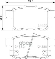 Np8009_колодки Дисковые Задние! Honda Accord All 08> NISSHINBO арт. NP8009