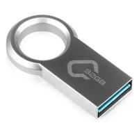 Qumo Флешка Qumo Ring, 32 Гб, USB3.0, металлик