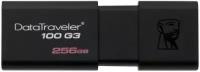 Накопитель USB 3.0 256GB Kingston DataTraveler 100 G3 DT100G3/256GB черный