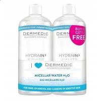 Dermedic Hydrain3 Hialuro Мицеллярная вода H2O 500 мл 2 шт