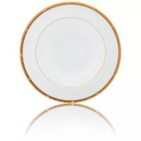 Тарелка суповая Noritake Рочель Золотой кант 21,5 см