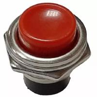 Выключатель (кнопка) 314(10) (красный) D=16мм, 2 контакта без фиксации для электроинструмента