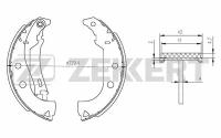 Колодки тормозные Fiat Duna (146_) 87-, Elba (146_) 91- задние барабанные (GS8484) Zekkert