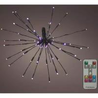 Kaemingk Светодиодный ежик Lumineo Dancing Lights 70 см, 150 теплых белых/разноцветных LED ламп, пульт управления, IP44 490753