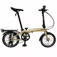 Велосипед Dahon QIX D3 16" (2022) (Велосипед Dahon QIX D3 YS 9193-1 (золотой), складной, колеса 16", 3 ск., VD22007)