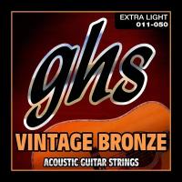 Струны для акустической гитары GHS VN-XL VINTAGE BRONZE