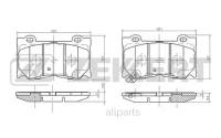 ZEKKERT BS-2517 Колодки торм. диск. передн. Infiniti FX 30d 37 50 (S51) 08- G 37 (HV36 V36 CV36) 06- Q50 (V37) 13-