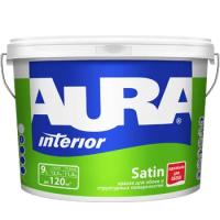 Краска для обоев и структурных поверхностей Aura Interior Satin (Аура Интериор Сатин) 0,9л