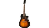 EPIPHONE J-45 EC Aged Vintage Sunburst электроакустическая гитара, цвет санбёрст