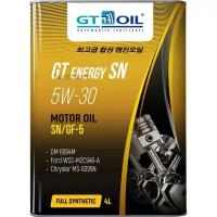 GT OIL 8809059407257 Масло моторное синтетическое всесезонное GT Energy SN, SAE 5W30, API SN, 4 л