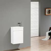 Тумба под раковину подвесная, левосторонняя 454x257x520 BelBagno PIETRA MINI-460-1A-SO-BL-L Bianco L