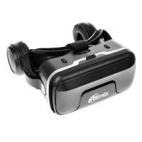 Очки виртуальной реальности Ritmiх RVR-400, jack 3.5 мм, ширина смартфона до 80 мм, чёрные