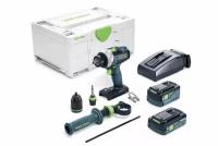 575602 FESTOOL Аккумуляторная дрель-шуруповёрт QUADRIVE TDC 18/4 5,2/4,0 I-Plus