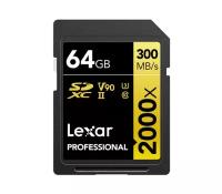 Карта памяти Lexar SDXC 64GB Professional 2000x UHS-II U3 V90