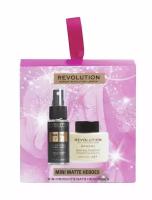 Revolution Makeup Подарочный набор для макияжа Mini Matte Heroes (фиксирующий спрей 30мл + пудра 10г)