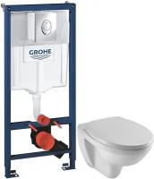 Комплект подвесной унитаз Jacob Delafon Patio EDV102-00 + E70021-00 + система инсталляции Grohe 38721001