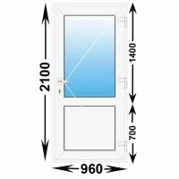 Пластиковая входная дверь MELKE 960x2100 Правая