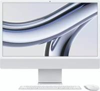 Моноблок Apple iMac A2874 24 4.5K M3 8 core (4.05) 16Gb SSD512Gb 8 core GPU macOS WiFi BT 143W клавиатура мышь Cam серебристый 4480x2520
