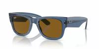 Солнцезащитные очки Ray-Ban RB0840S Mega Wayfarer Bio-Based, размер M (Blue/Brown)