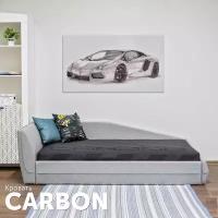 Фабрика Мирлачёва Кровать CARBON 90х190, реечное основание с подъемным механизмом, изголовье справа, цвет Tesla