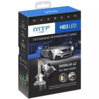 Светодиодные лампы Mtf Light, серия MaxBeam, HB3(9005), 12V, 55W, 5000lm, 6000K, кулер, комп