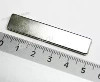 Магнит прямоугольный с клеевым слоем -163- 50x10x2mm N38 (3,5кг.), неодимовый