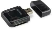 Устройство чтения карт памяти USB2.0 Buro BU-CR-110 черный