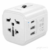 Сетевой адаптер для путешествий Aukey Universal Travel Adapter, цвет белый (PA-TA01 WHITE)