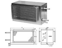 Охладители воздуха Арктос PBED 500х300–4–2,1 Фреоновые воздухоохладитель для прямоугольных каналов