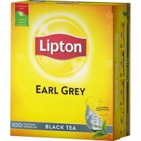 Чай Lipton Earl Grey черный с бергамотом 100 пакетиков, 362497