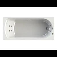 Акриловая ванна Wachter Николь с гидромассажем и экраном, 180х80см, форсунки хром 3-01-2-0-0-309