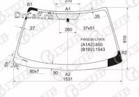 XYG Стекло лобовое TOYOTA SOLARA 2D CPE 98-03