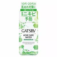 Mandom Мужской лосьон Gatsby Acne Care Water для комплексного ухода и устранения сухости и несовершенств кожи для жирной кожи 170 мл