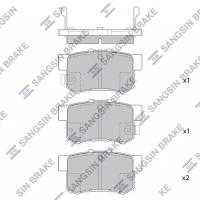 Колодки тормозные дисковые задние для Хонда СРВ 2 2001-2004 год выпуска (Honda CR V 2) HI-Q SP1368