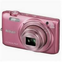 Фотоаппарат Nikon Coolpix S6800,розовый