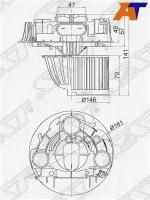 Мотор Отопителя Салона Renault Logan 05-/Duster 10-/Sandero 08-/Lada Largus 12-W/O A/C Sat арт. ST-6001547691