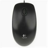 Мышь компьютерная Logitech B100 черная, 351951
