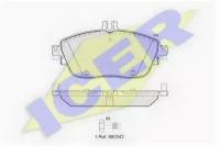 Колодки тормозные дисковые, комплект 182061 Icer 182061